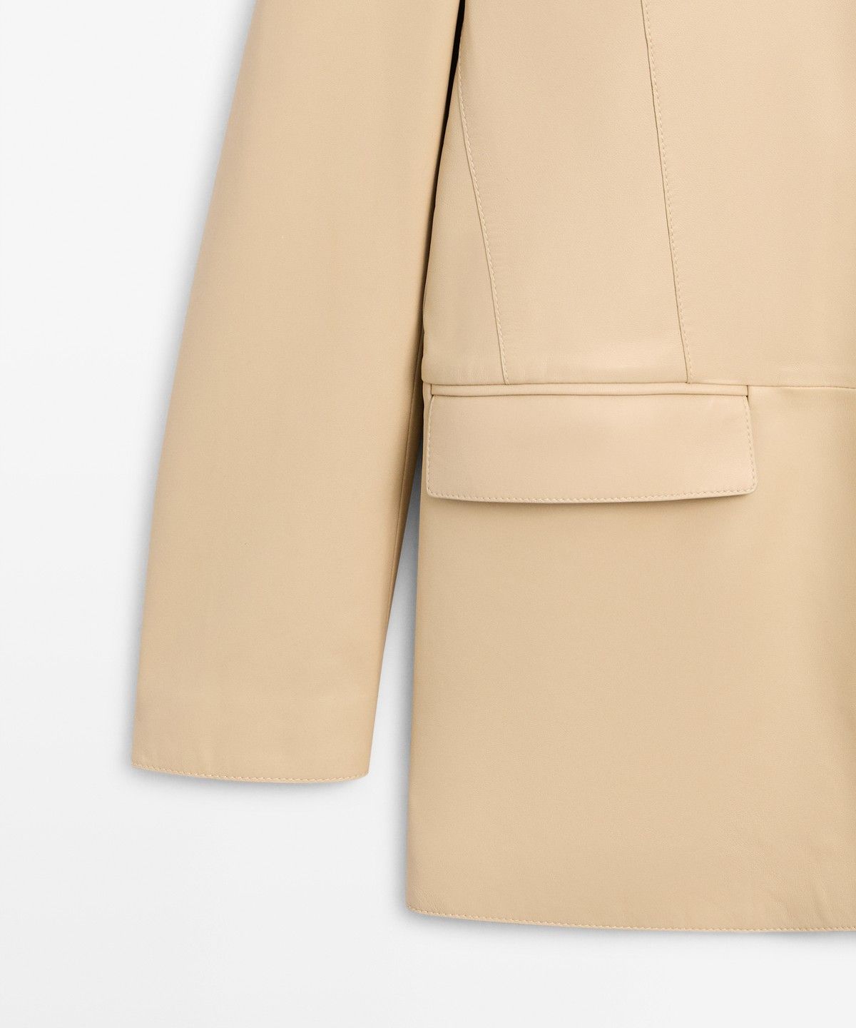 마시모두띠(MASSIMO DUTTI) 나파 가죽 블레이저