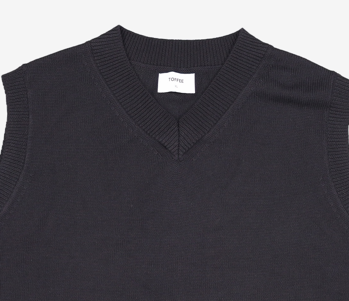 토피(TOFFEE) 니트 베스트 (BROWN) XL