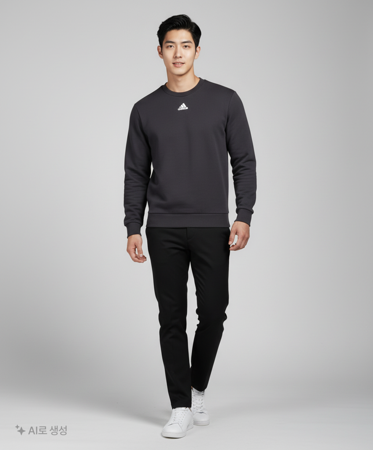 아디다스(ADIDAS) M 머스트해브 3S 크루티 - 블랙:화이트 / DX7654 M