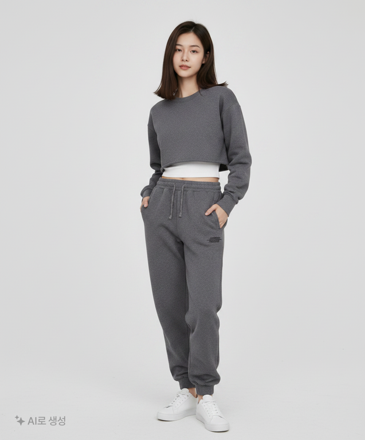 폴루션(POLLUTION) EMB LOGO SWEATPANTS M
