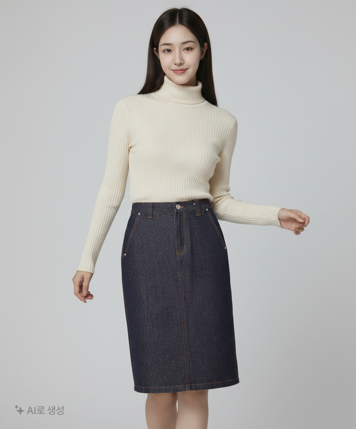 무신사 스탠다드(MUSINSA STANDARD) 미디스커트 S