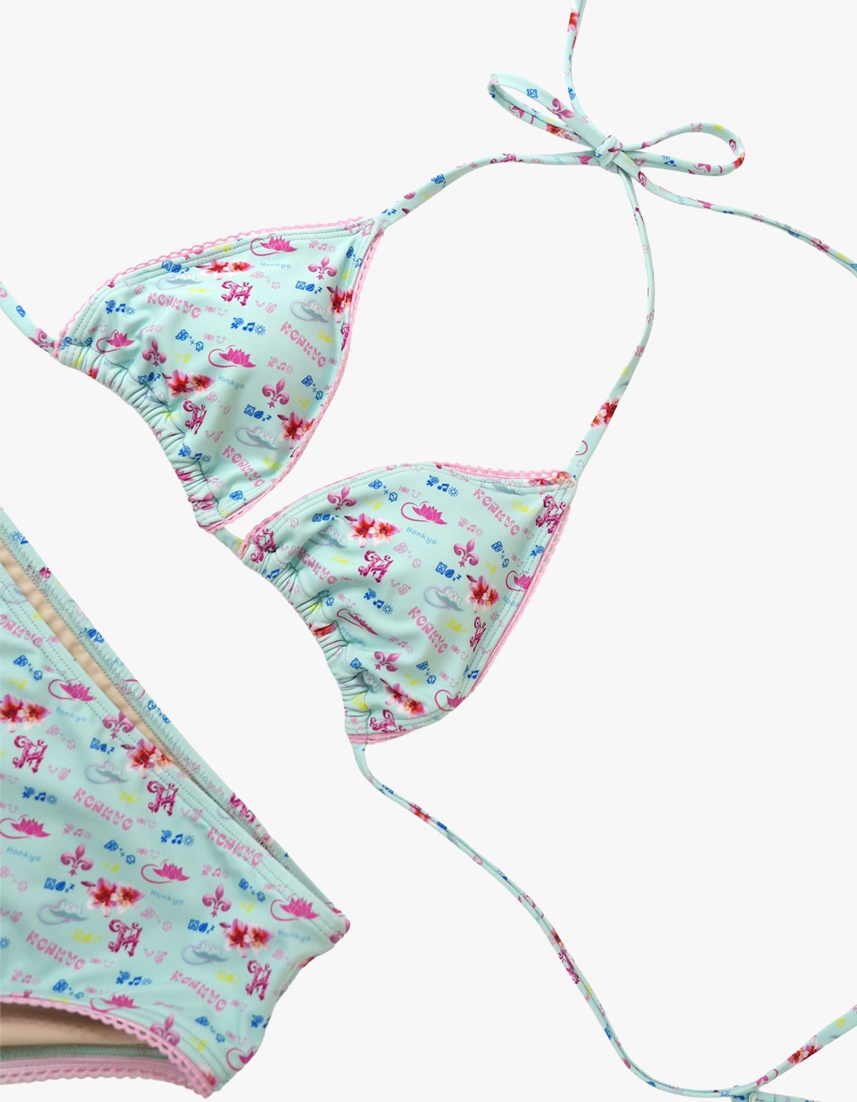 혼쿄(HONKYO) Mint Tropical Bikini Set