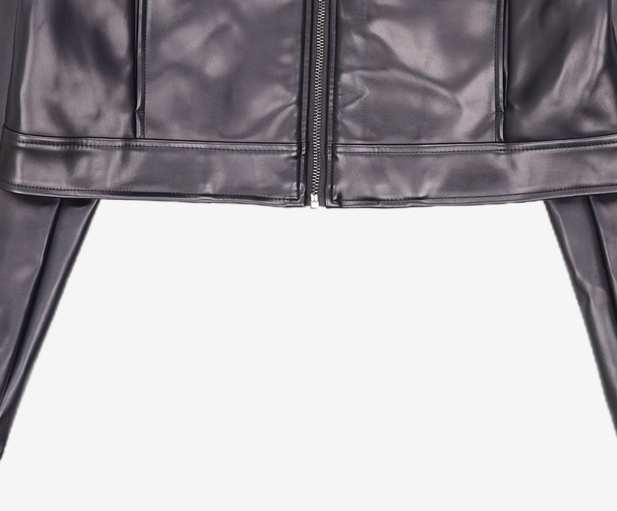 유희(YOUHEE) BE MY YOUHEE BIKER JACKET BLACK FREE