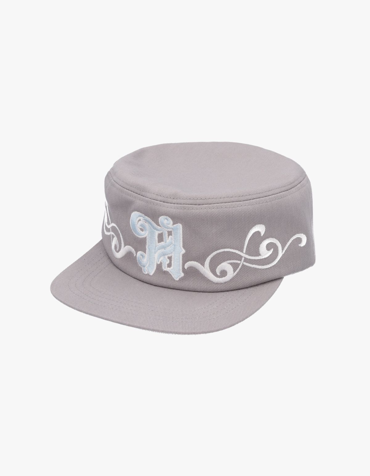 혼쿄(HONKYO) Soldier Girl Pillbox Cap- Solid Grey