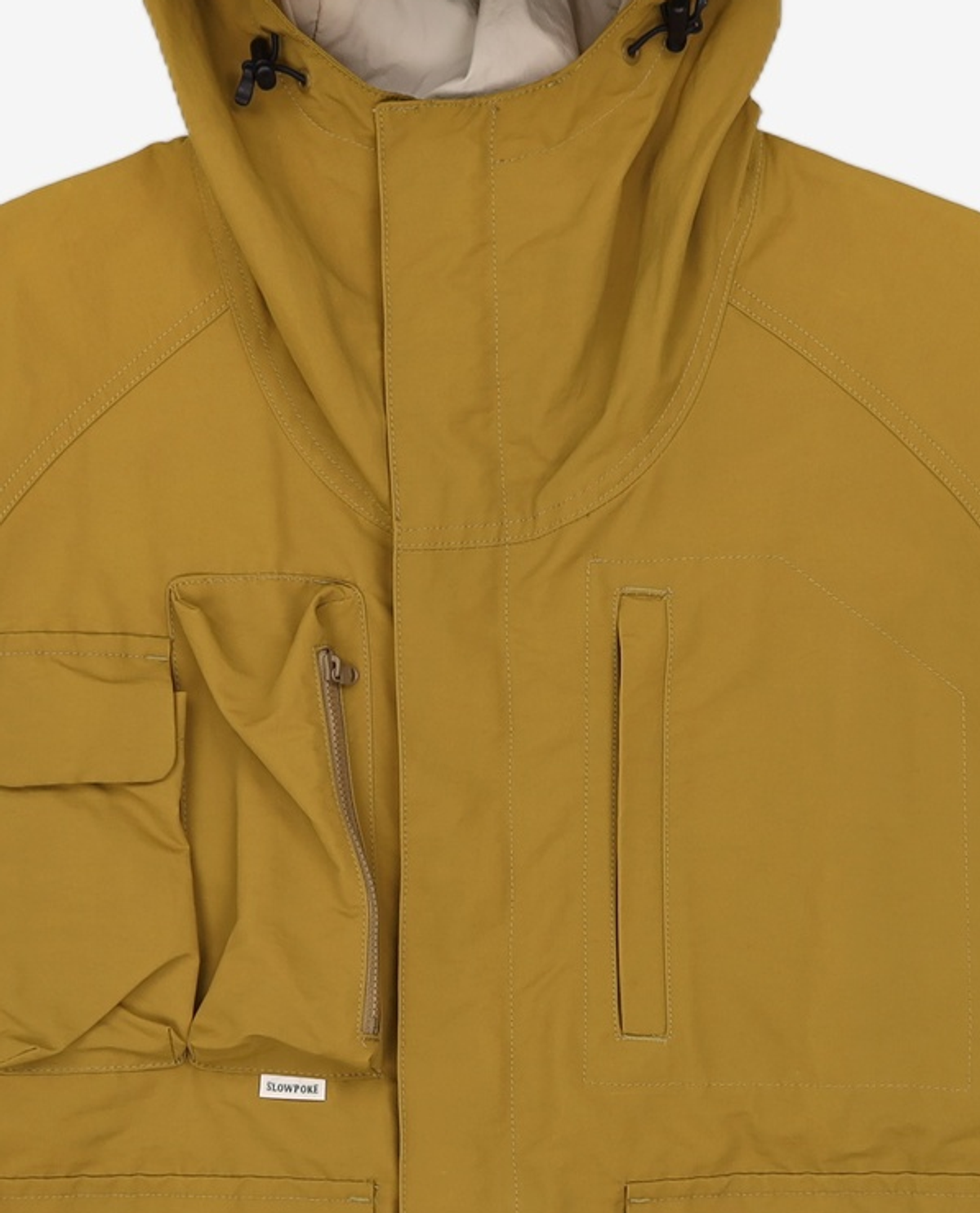 슬로우포크(SLOWPOKE) Multi Pocket Mountain Parka -Moss- 2