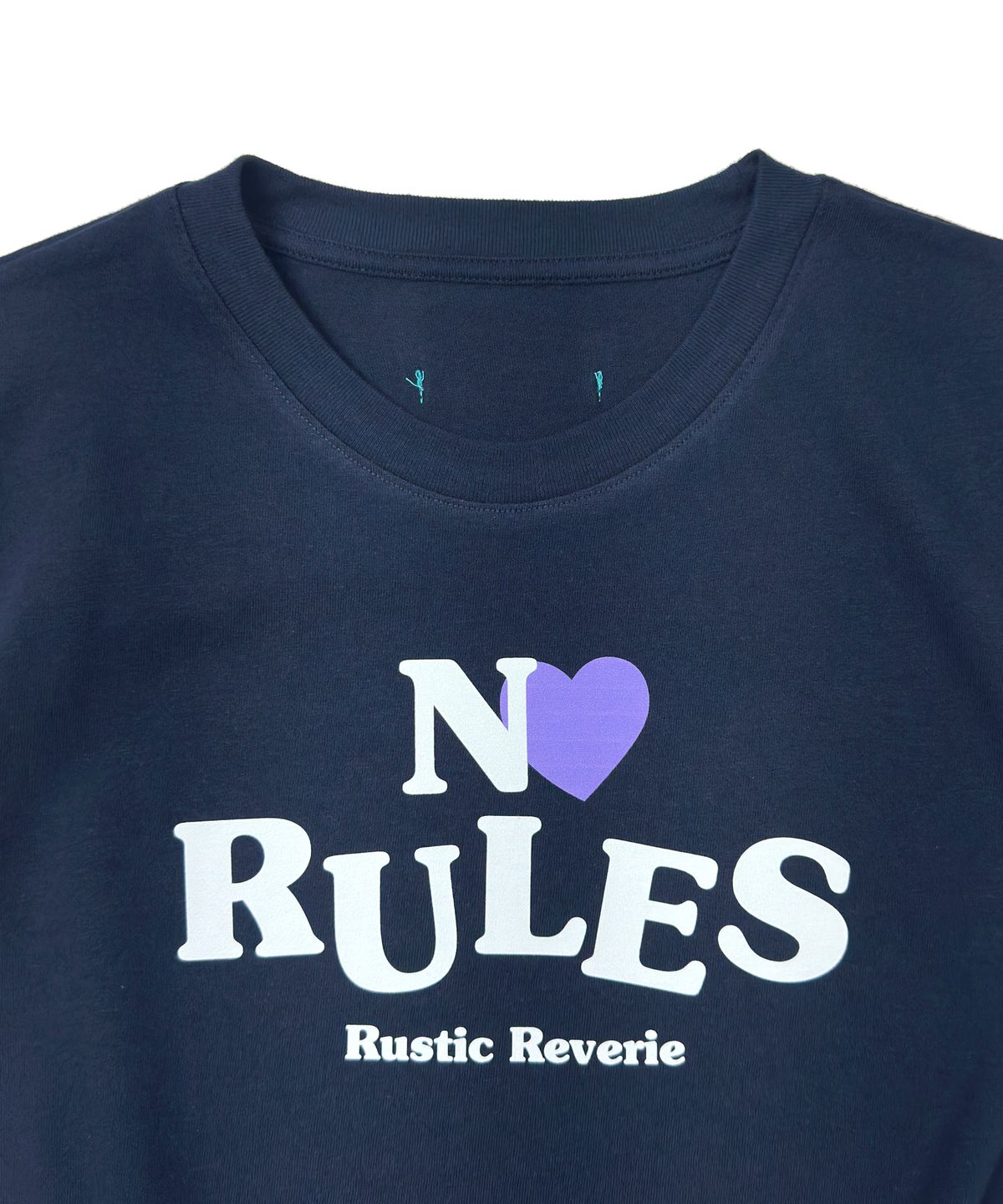 러스틱 레버리(RUSTIC REVERIE) 노 룰스 온리 러브 베이비 티셔츠[네이비]