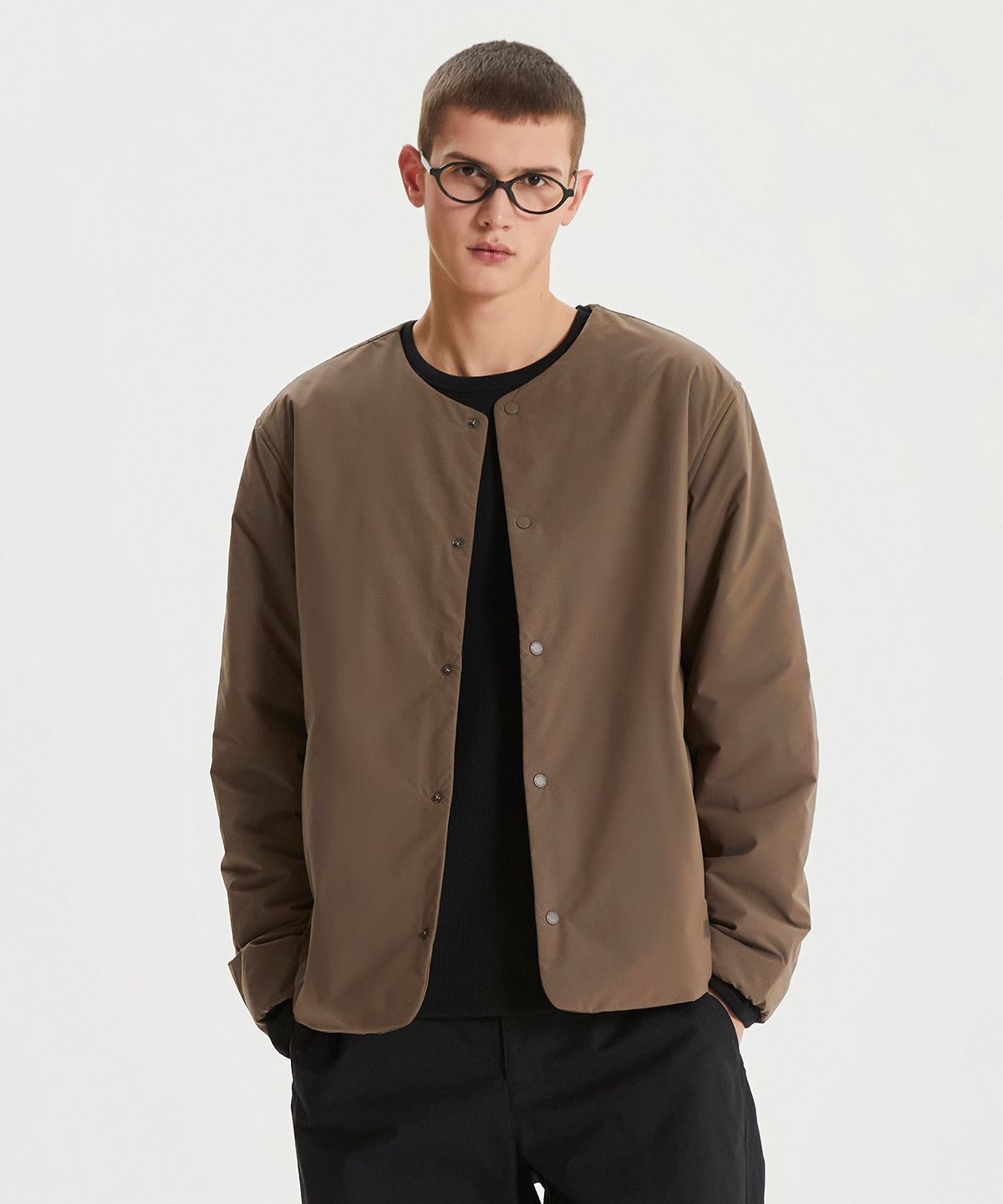 뉴발란스(NEW BALANCE) NBNQF4M931 / MEN 클라우드 패딩 가디건 (MOCHA)