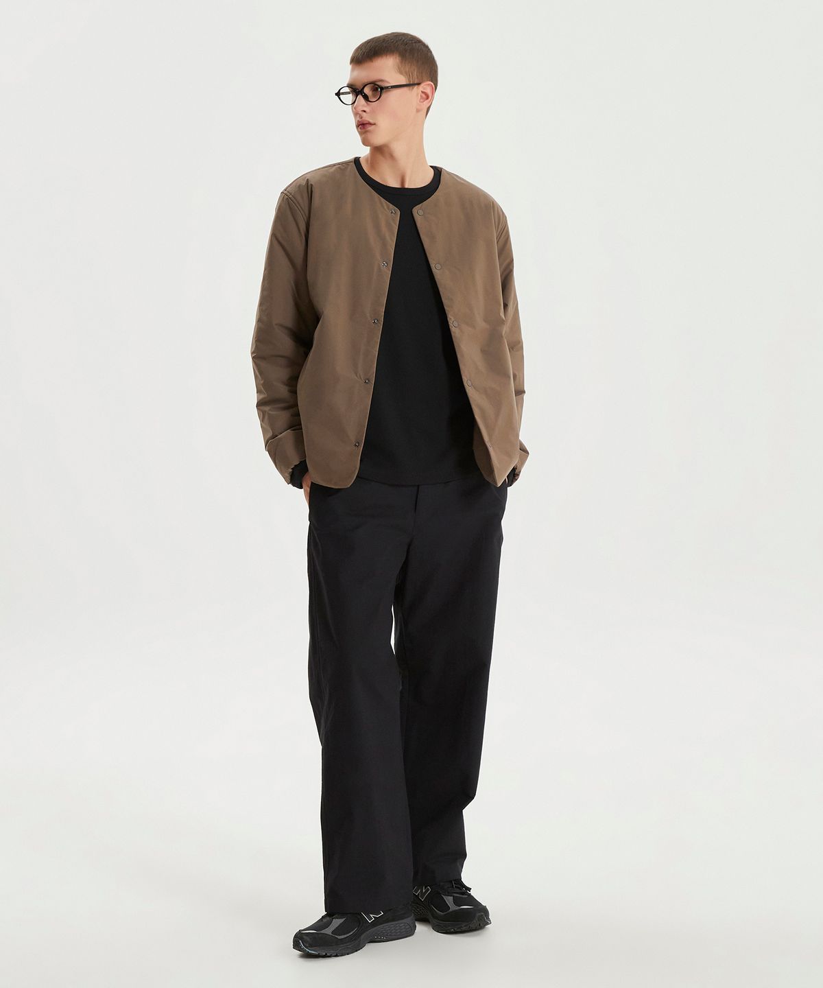 뉴발란스(NEW BALANCE) NBNQF4M931 / MEN 클라우드 패딩 가디건 (MOCHA)