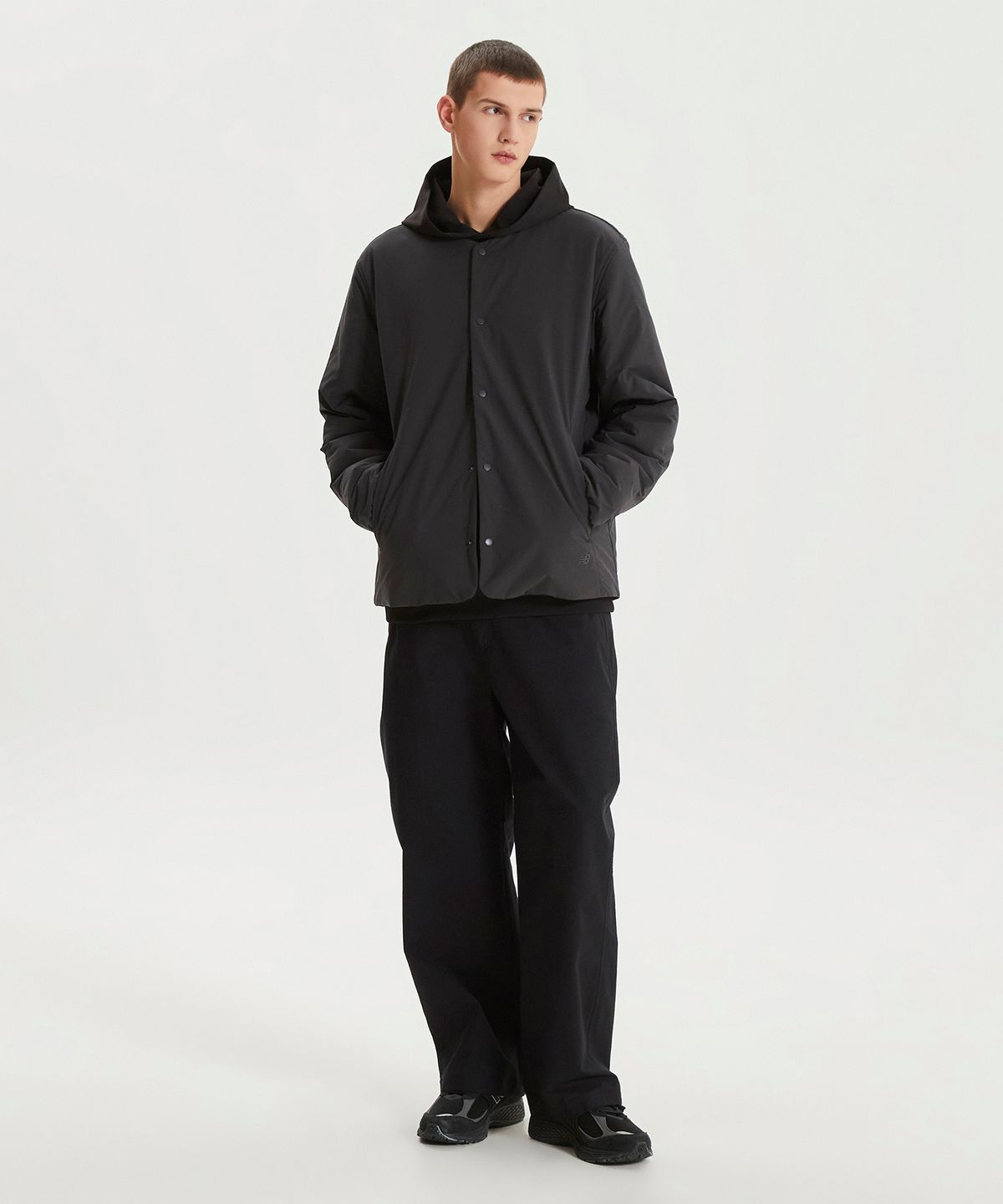 뉴발란스(NEW BALANCE) NBNQF4M931 / MEN 클라우드 패딩 가디건 (CHARCOAL)