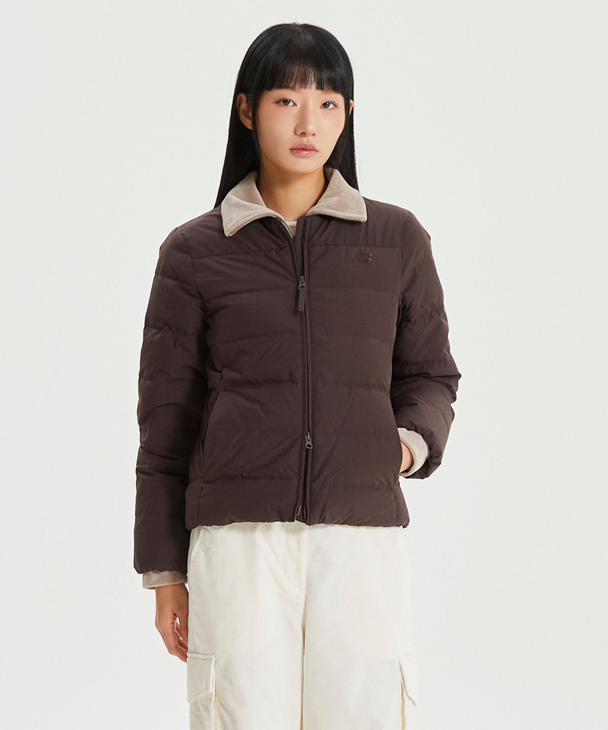 뉴발란스(NEW BALANCE) NBNPF4W022 / WOMEN 액티브 라이트 다운 (BROWN)