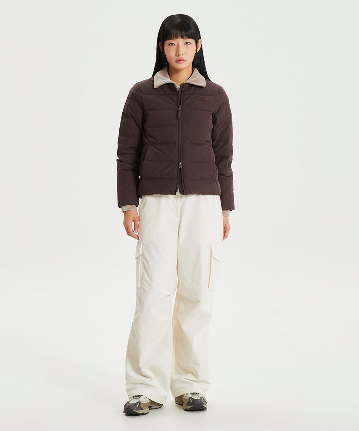 뉴발란스(NEW BALANCE) NBNPF4W022 / WOMEN 액티브 라이트 다운 (BROWN)