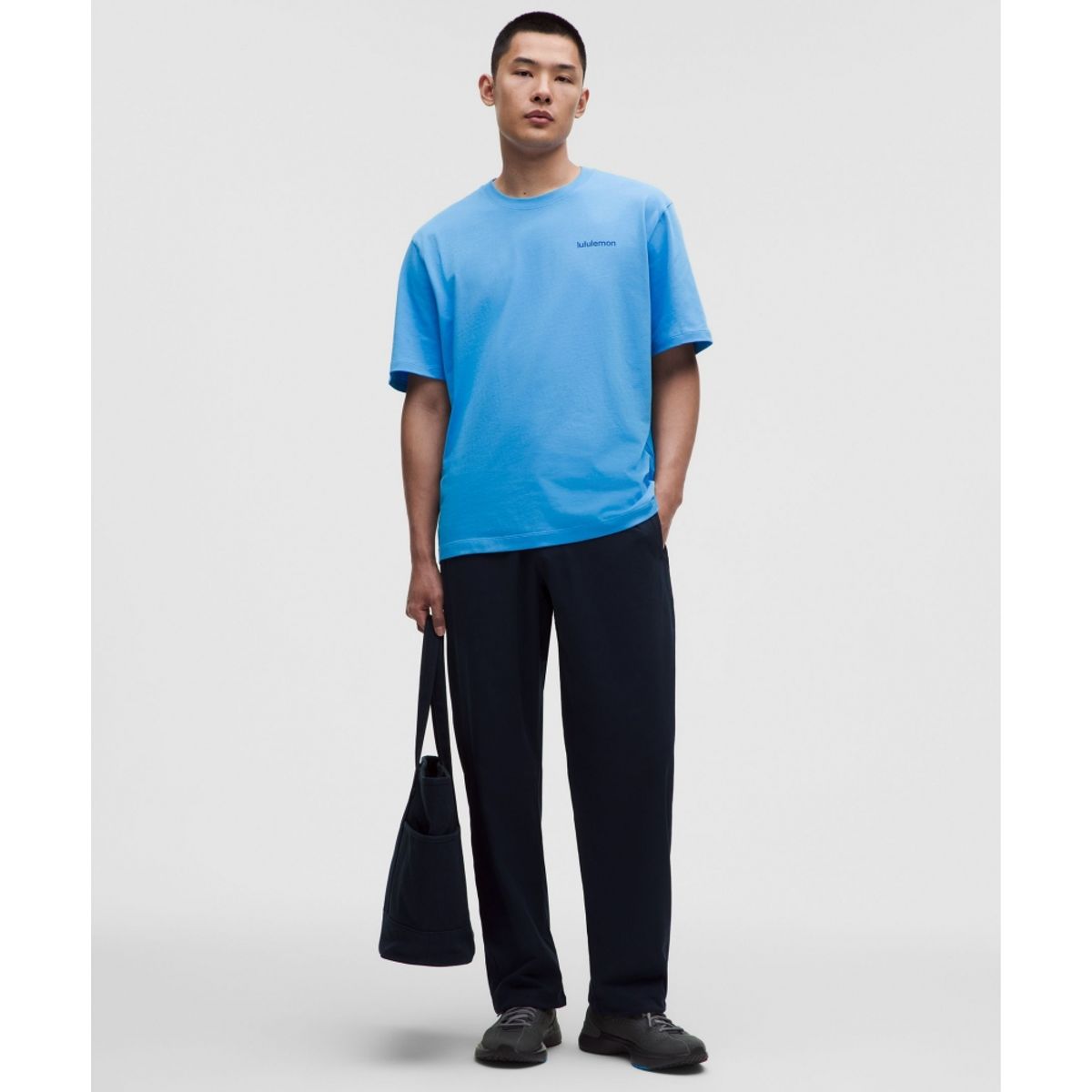 룰루레몬(LULULEMON) 헤비웨이트 코튼 저지 티셔츠 *워드마크  OAVE