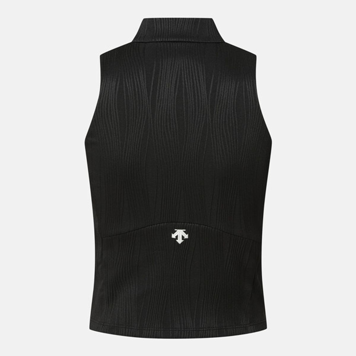 데상트(DESCENTE) 여성 골지 하프집 브라탑 블랙 SR322PBR72