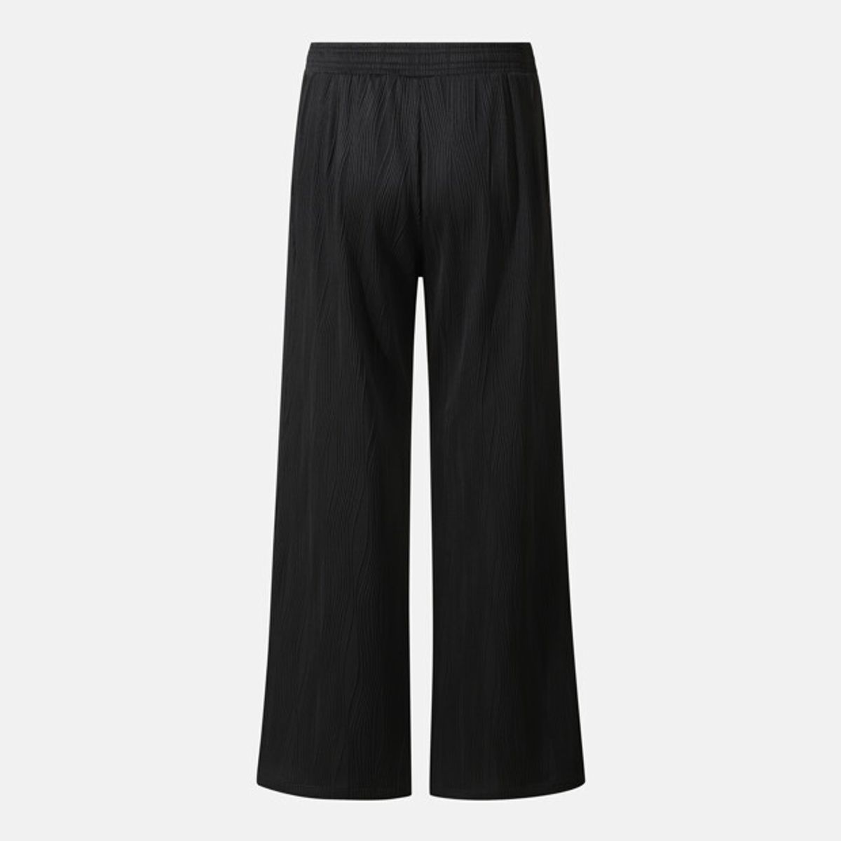 데상트(DESCENTE) 여성 골지 세미와이드핏 트레이닝 팬츠 블랙 SR322PKP71