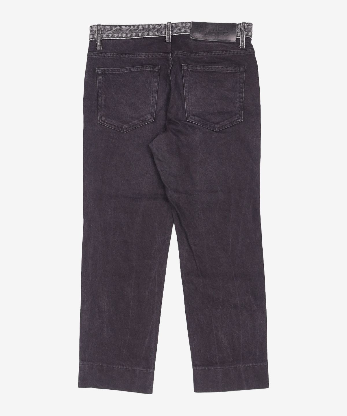 가먼트레이블(GARMENT LABLE) GL Stitch Jeans - Man in Black / Tapered L