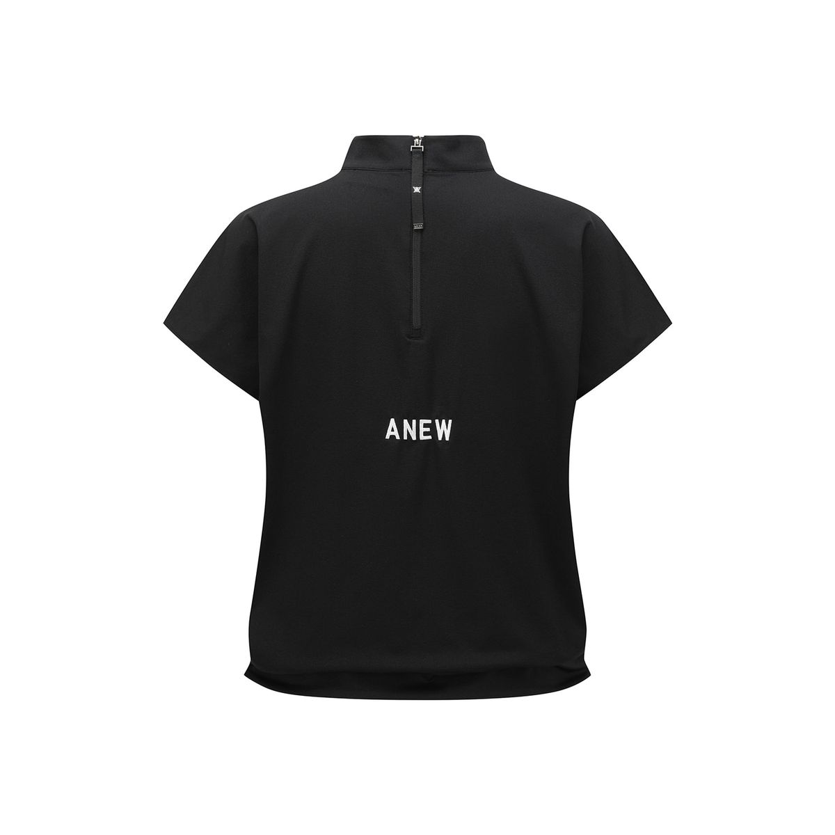 어뉴골프(ANEW GOLF) WOMEN MOCK NECK ANORAK T-SHIRT_BK