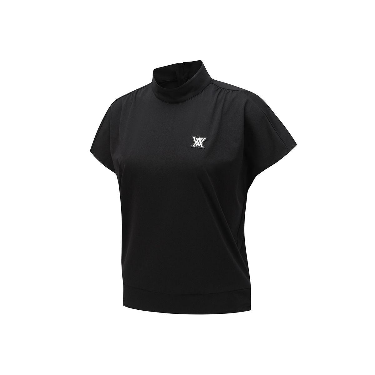 어뉴골프(ANEW GOLF) WOMEN MOCK NECK ANORAK T-SHIRT_BK