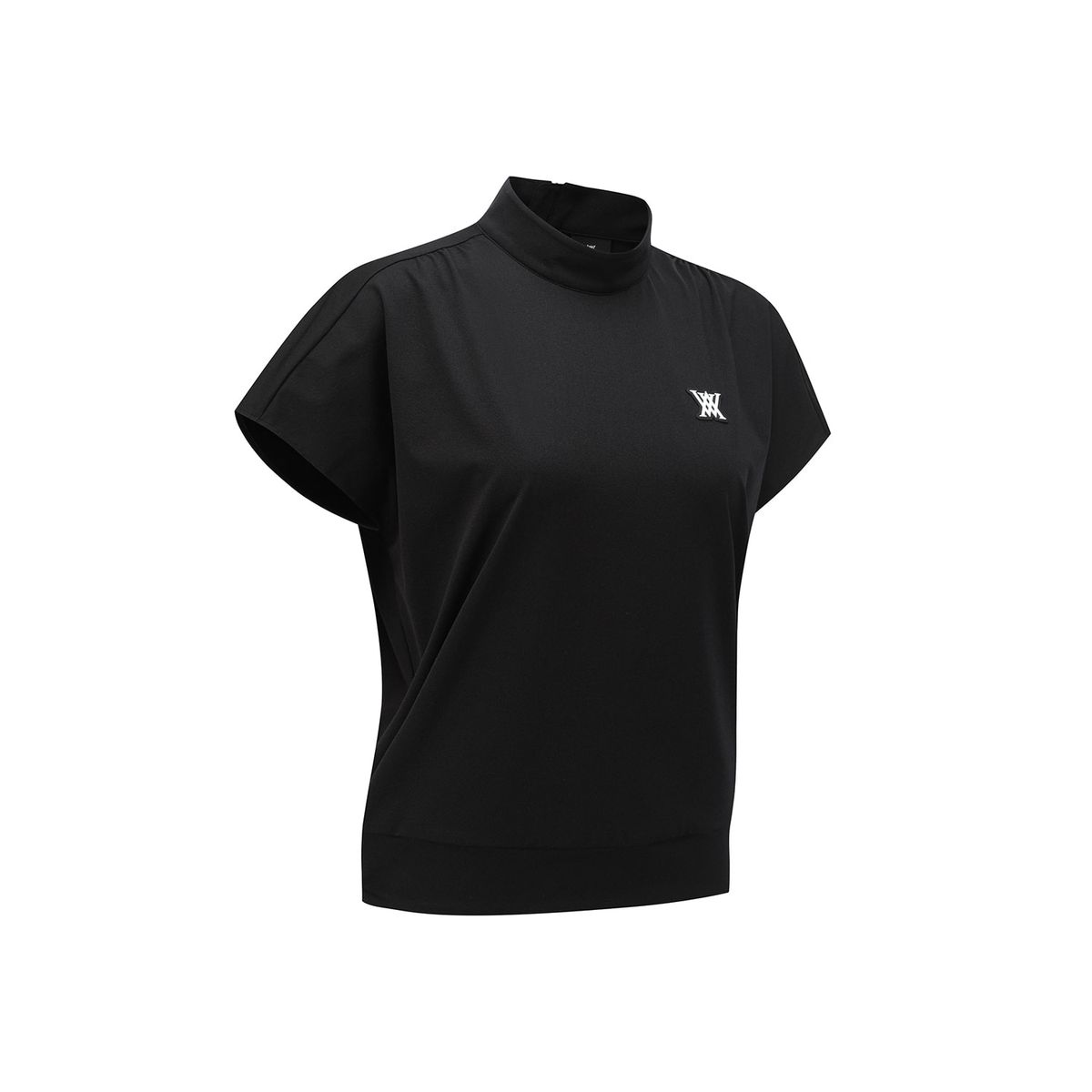 어뉴골프(ANEW GOLF) WOMEN MOCK NECK ANORAK T-SHIRT_BK