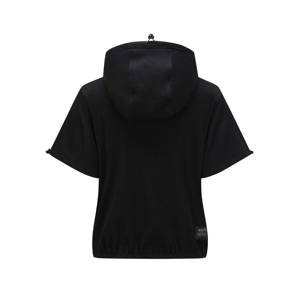 어뉴골프(ANEW GOLF) WOMEN ABSTRACT DOUBLE ZIP ANORAK T-SHIRT_BK
