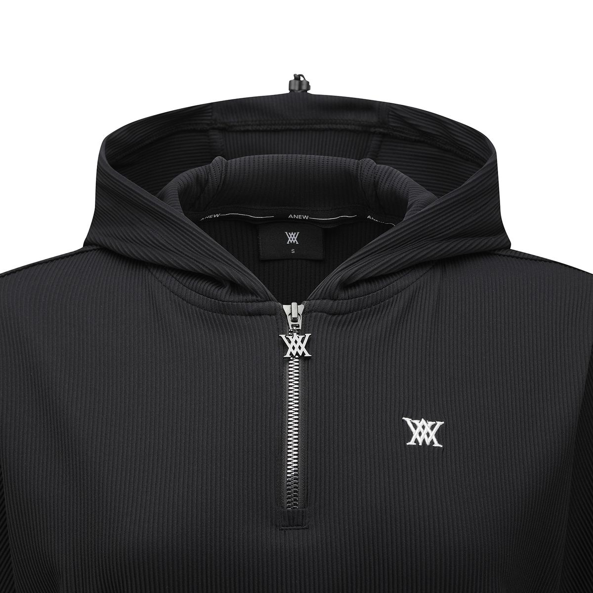 어뉴골프(ANEW GOLF) WOMEN ABSTRACT DOUBLE ZIP ANORAK T-SHIRT_BK