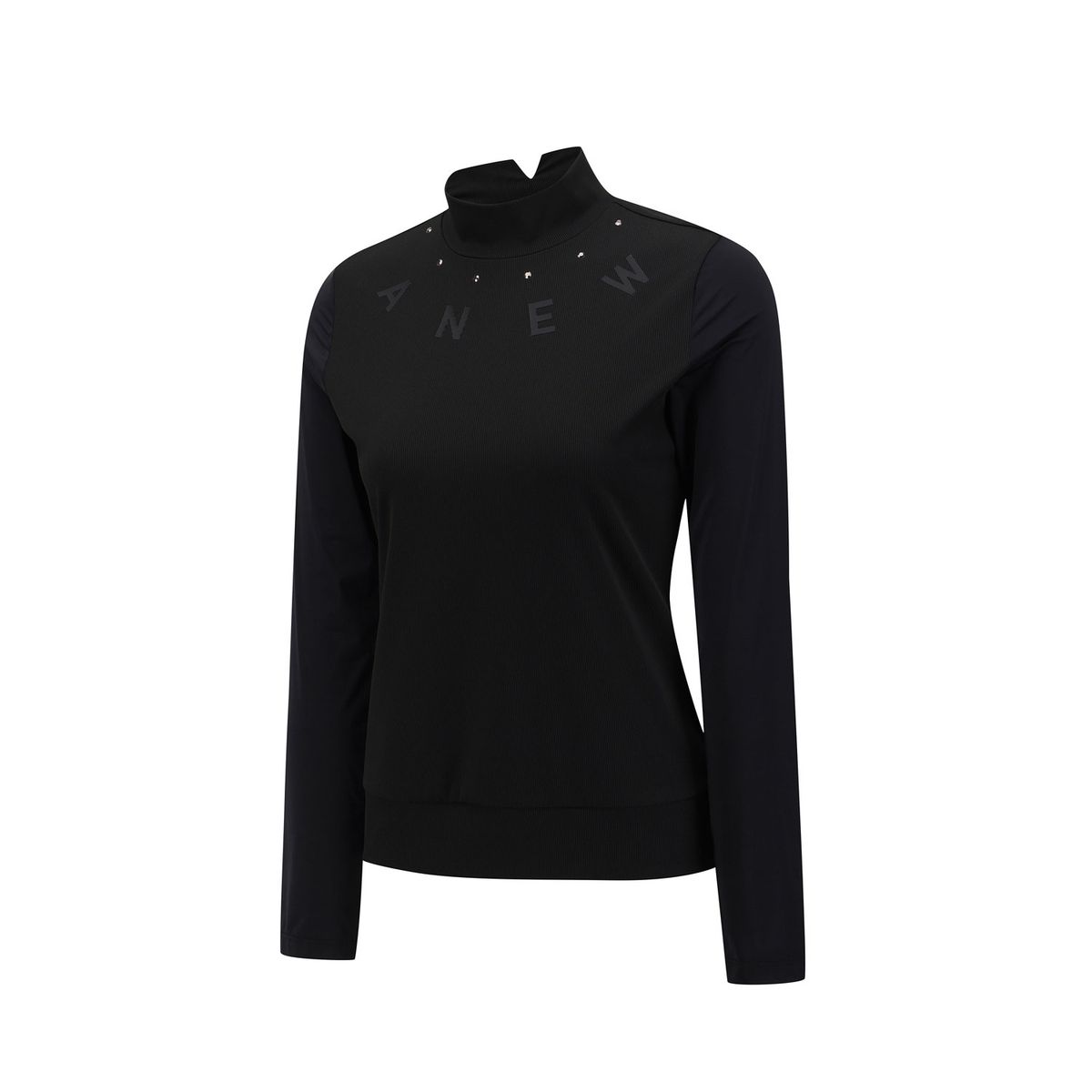 어뉴골프(ANEW GOLF) WOMEN MOCK NECK COOLING SLEEVE T-SHIRT_BK