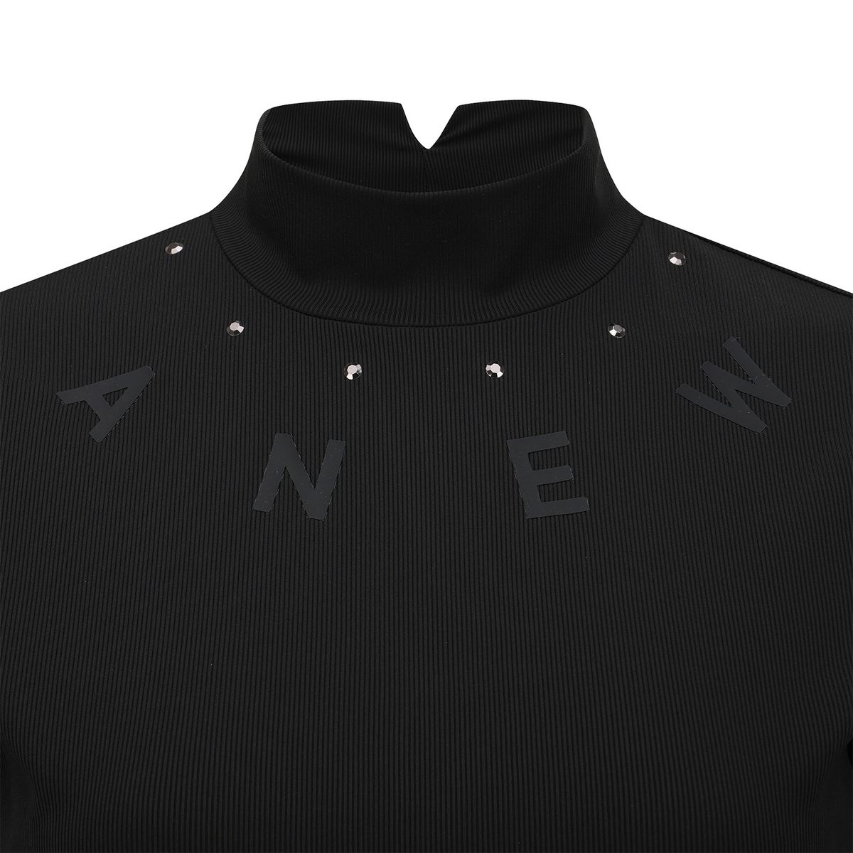 어뉴골프(ANEW GOLF) WOMEN MOCK NECK COOLING SLEEVE T-SHIRT_BK