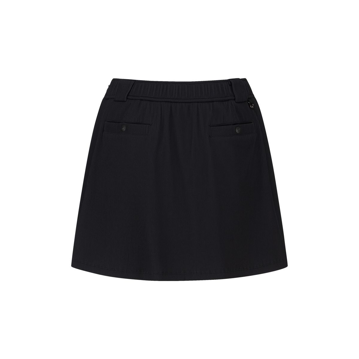 어뉴골프(ANEW GOLF) WOMEN ABSTRACT VOLUME FLARE SKIRT_BK