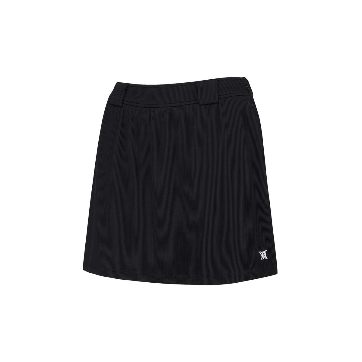 어뉴골프(ANEW GOLF) WOMEN ABSTRACT VOLUME FLARE SKIRT_BK