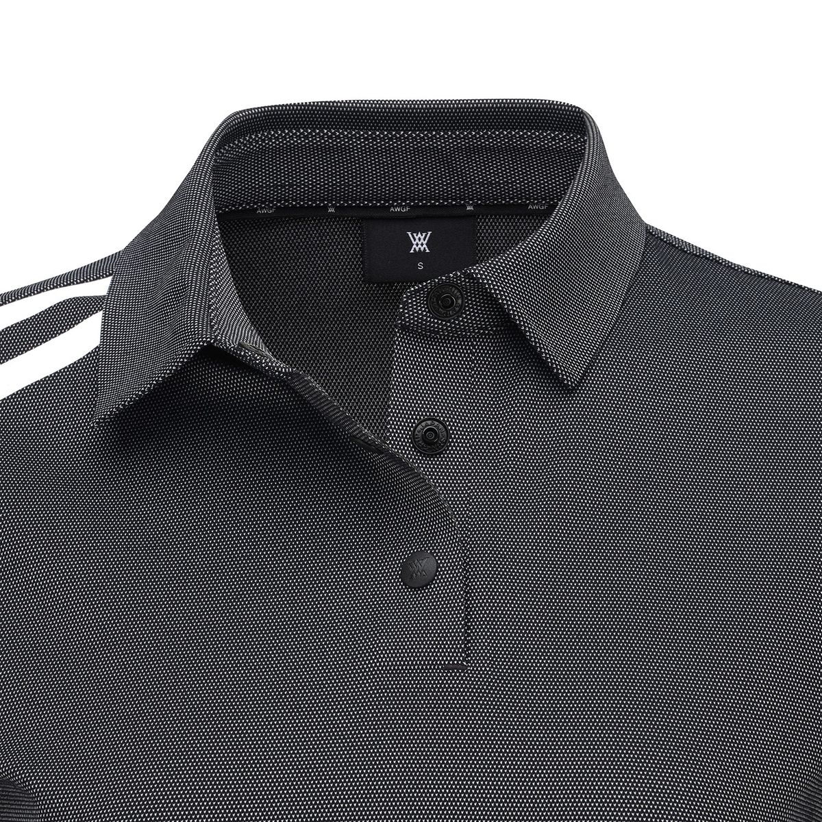 어뉴골프(ANEW GOLF) WOMEN TECH PERFORMANCE POLO T-SHIRT_BK