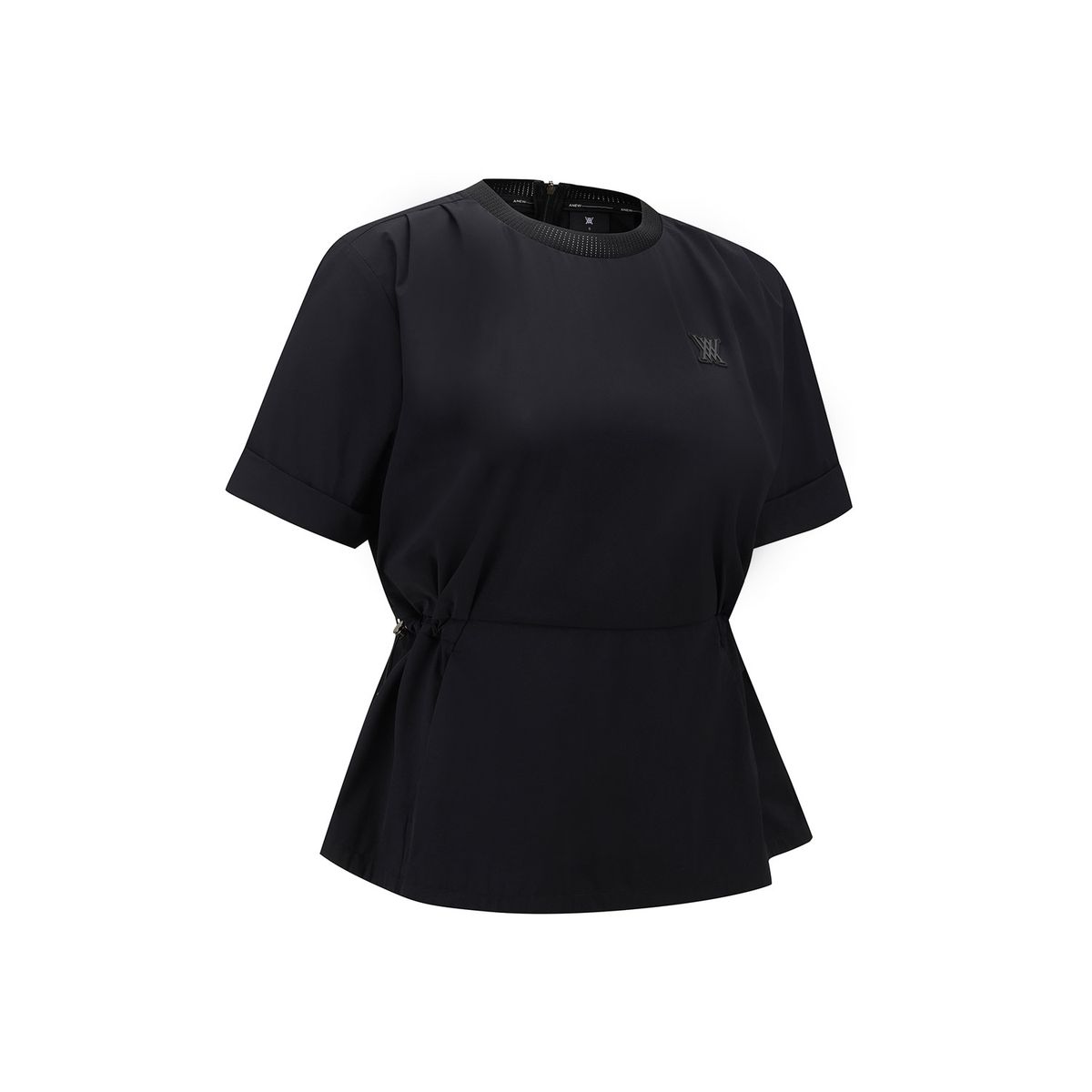 어뉴골프(ANEW GOLF) WOMEN LAYERED ANORAK T-SHIRT_BK