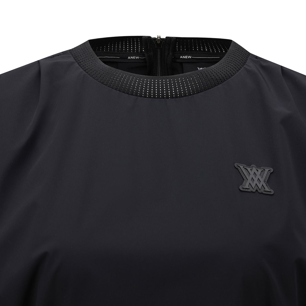 어뉴골프(ANEW GOLF) WOMEN LAYERED ANORAK T-SHIRT_BK