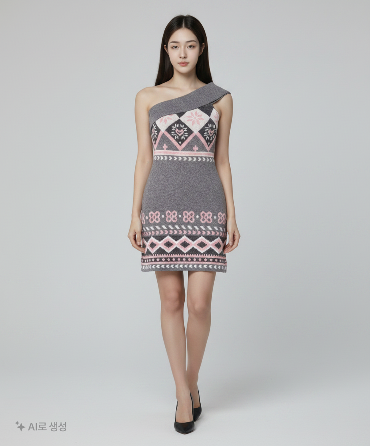 매드핑크(MADPINK) PAIR ISLE OFF SHOULDER KNIT DRESS FREE