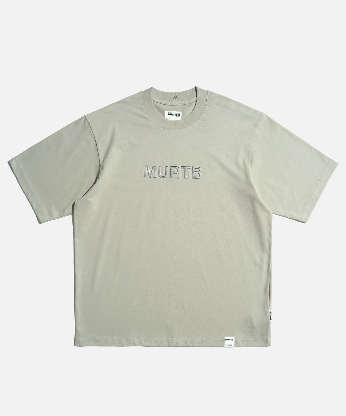 미드업데이트(MIDUPDATE) 3D Rubberized Graphic Tee lightgray