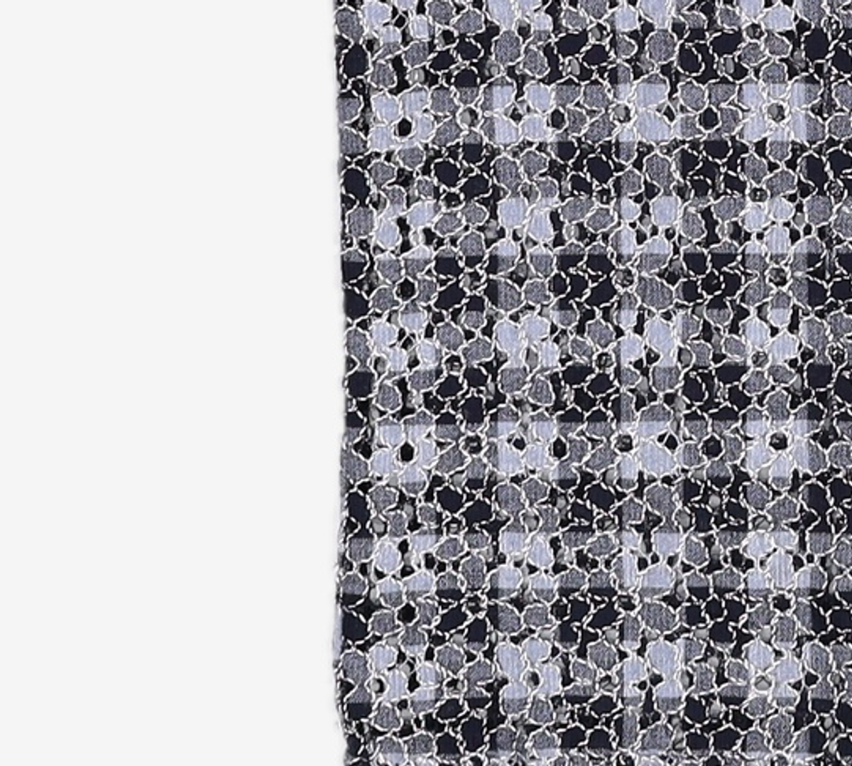 엽페(YUPPE) CHECK LACE SHIRT_BLUE FREE
