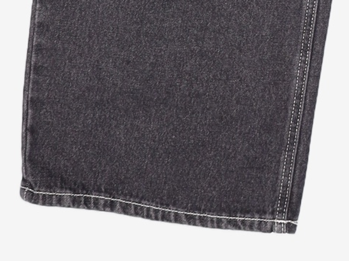 데케트(DECET) Deep Pleats Wide Jeans DCPT030Black 34