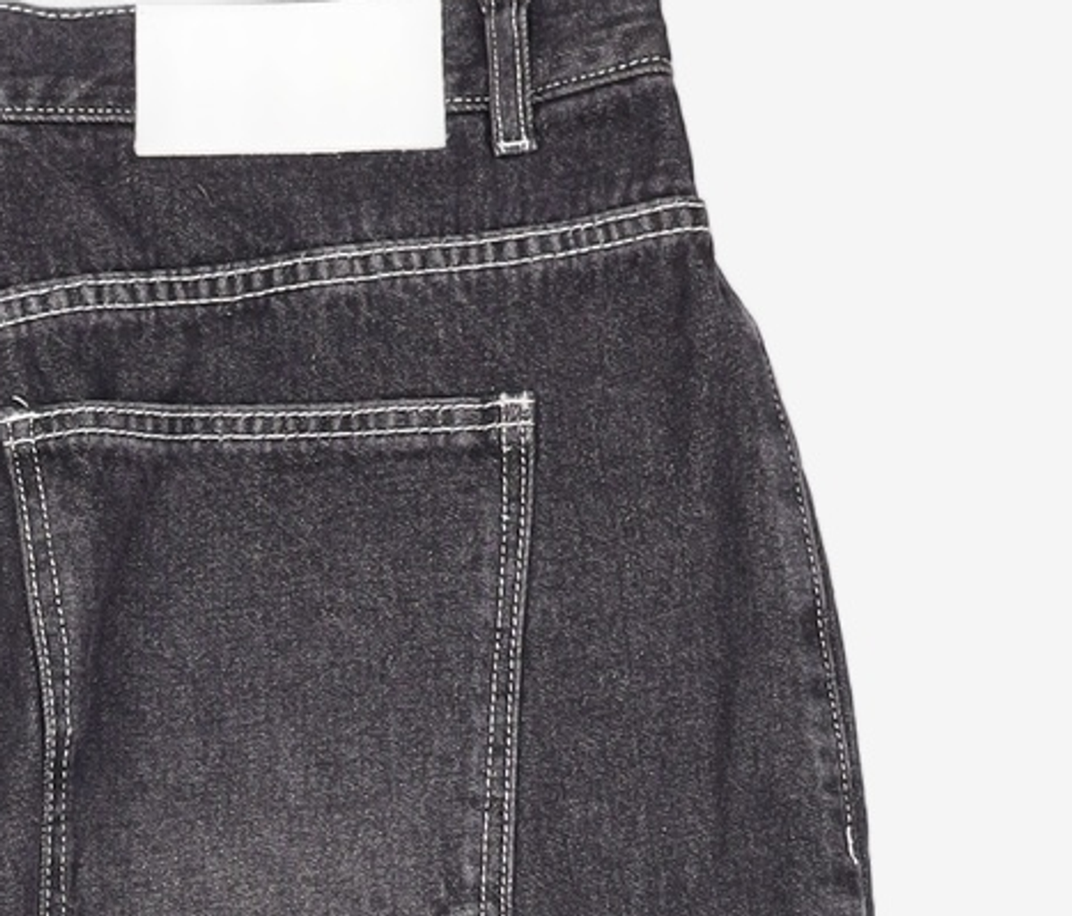데케트(DECET) Deep Pleats Wide Jeans DCPT030Black 34