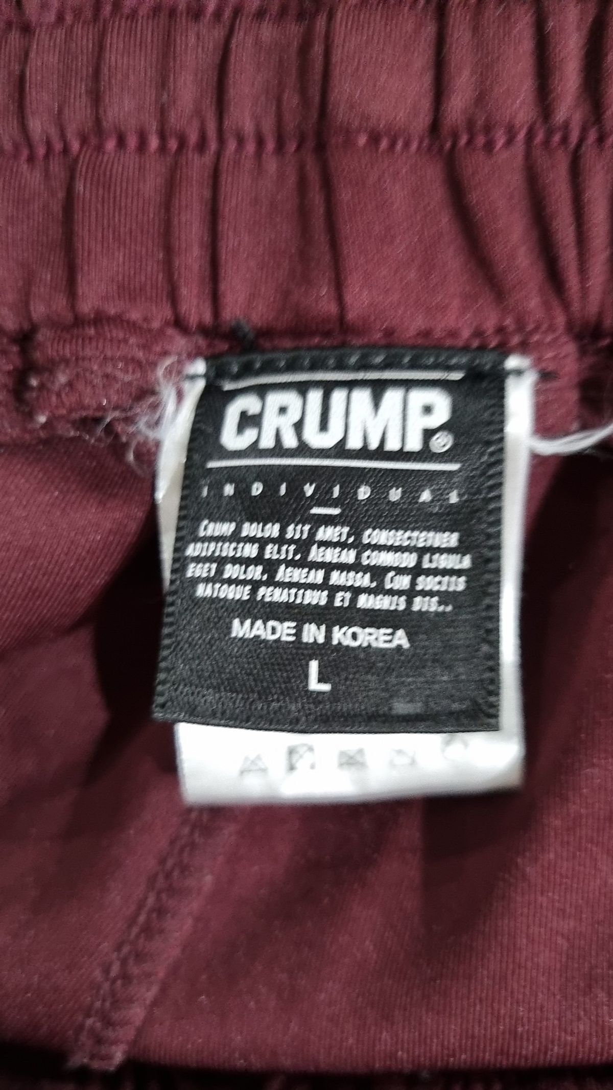 크럼프(CRUMP) 트레이닝 팬츠 L