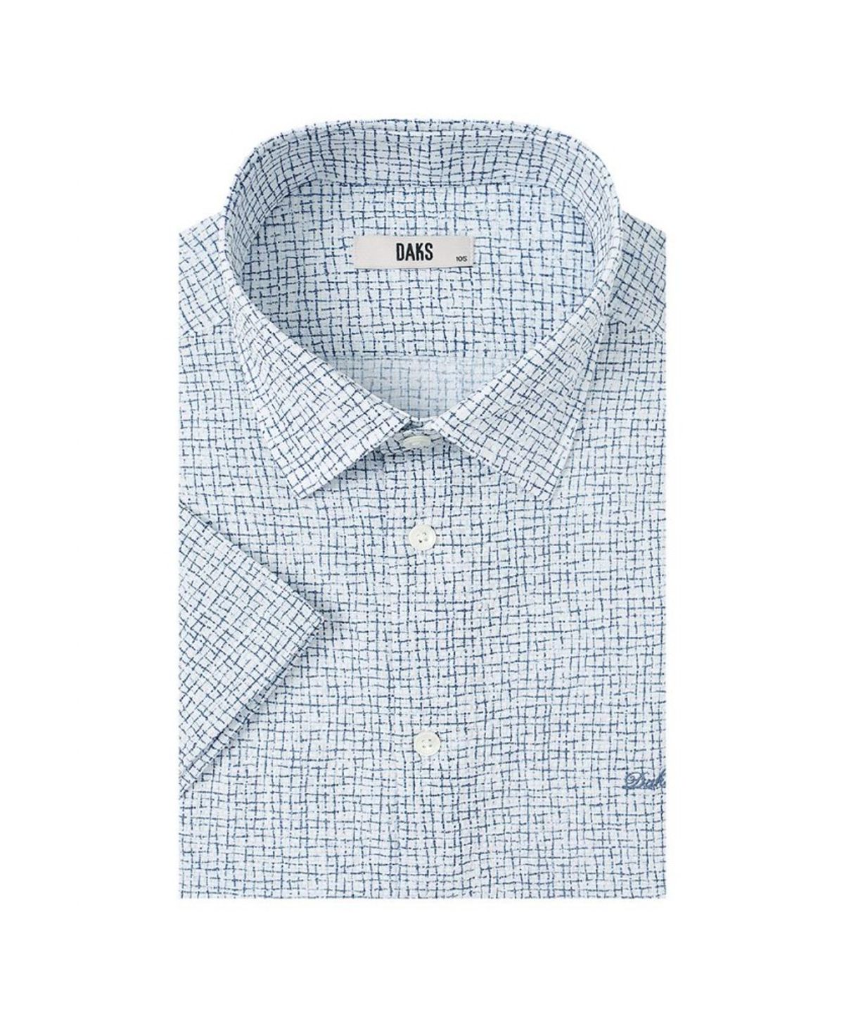 닥스셔츠(DAKS SHIRTS) 노케어 시어서커 스몰 패턴 캐주얼 반팔셔츠 레귤러핏_DMS1SHCS158B1