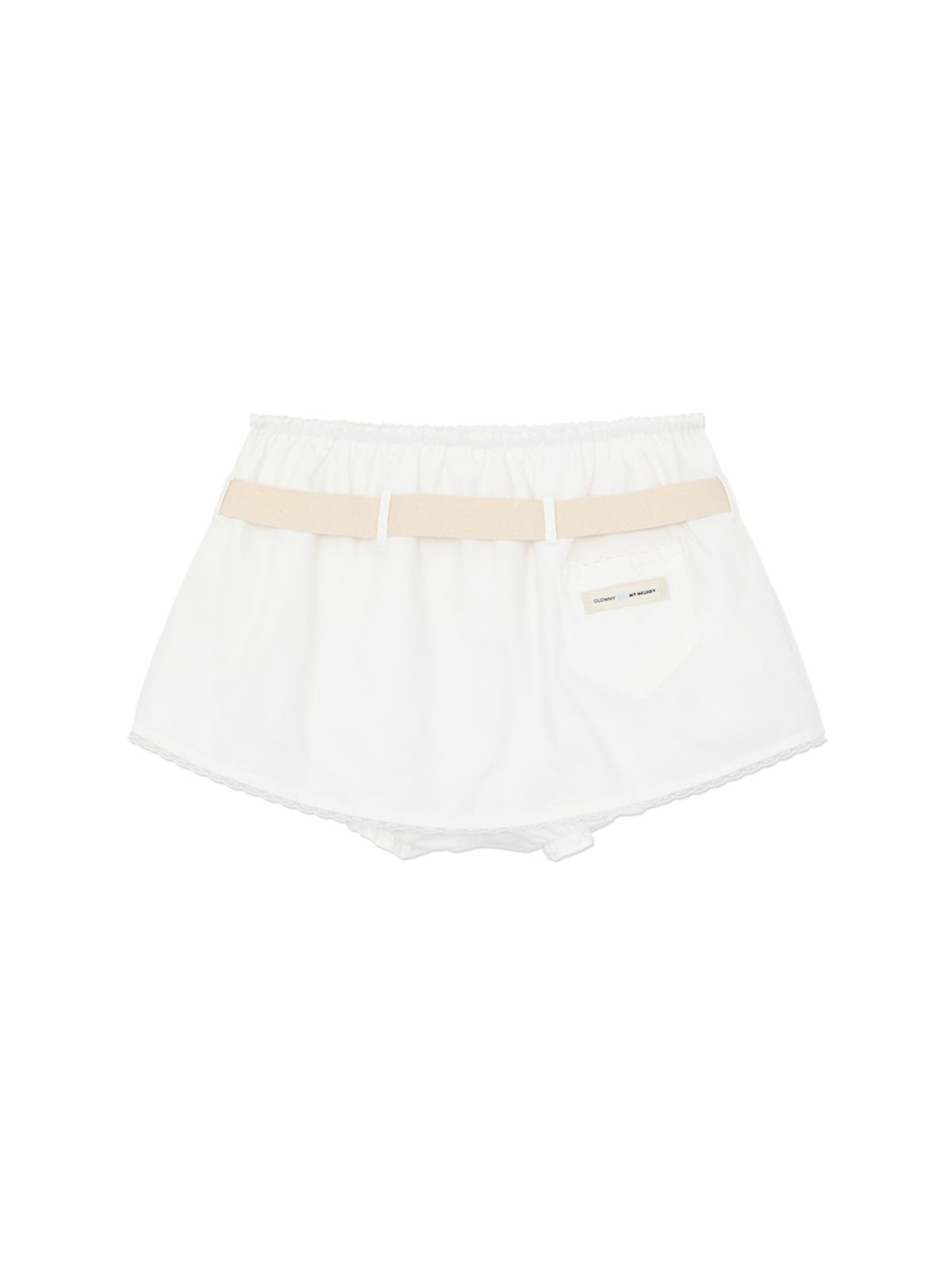 글로니(GLOWNY) GLOWNY X MY MELODY MINI SKORT (WHITE)