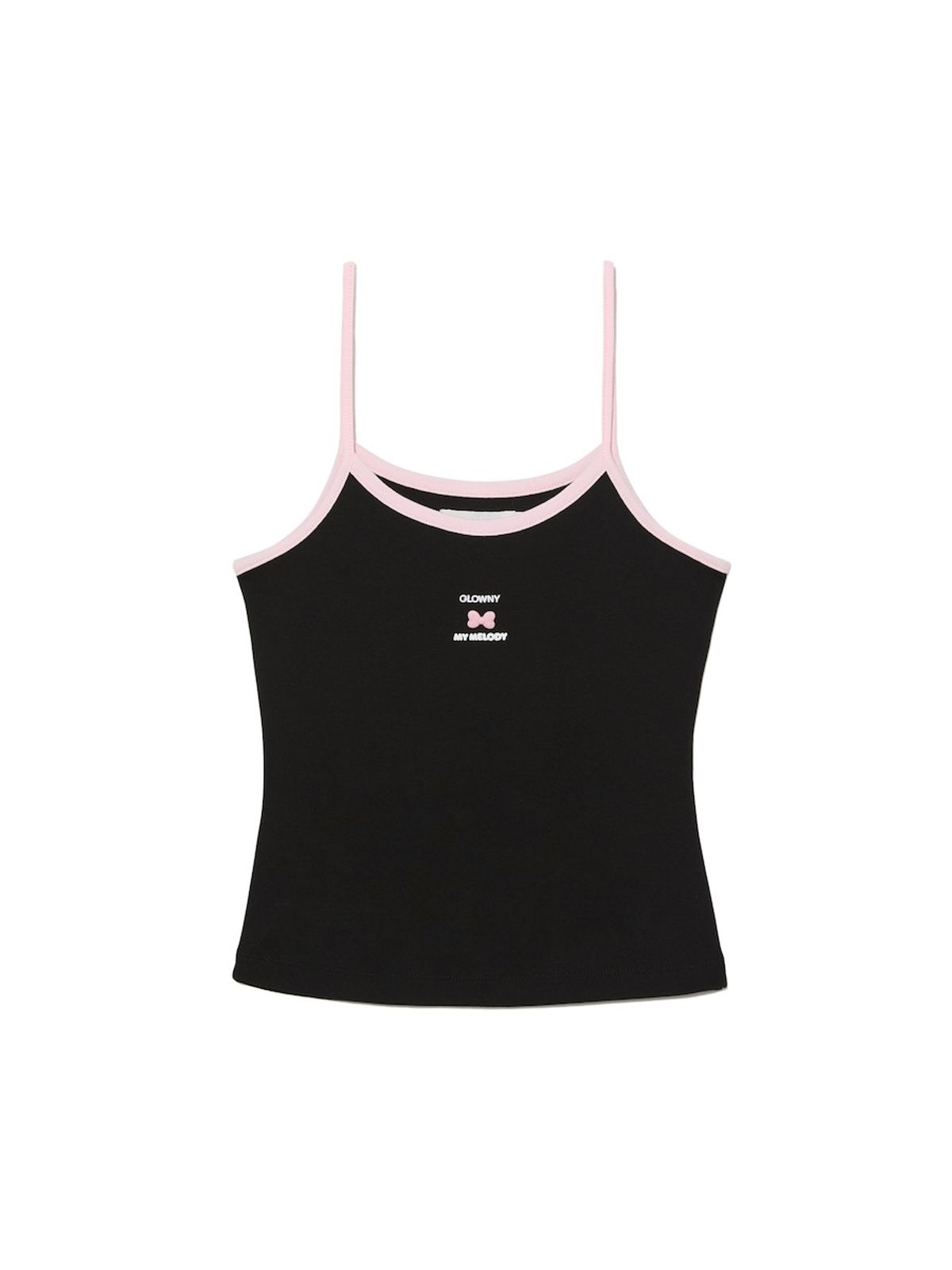 글로니(GLOWNY) GLOWNY X MY MELODY CAMISOLE (BLACK)