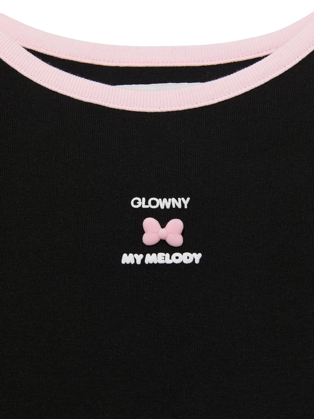 글로니(GLOWNY) GLOWNY X MY MELODY CAMISOLE (BLACK)