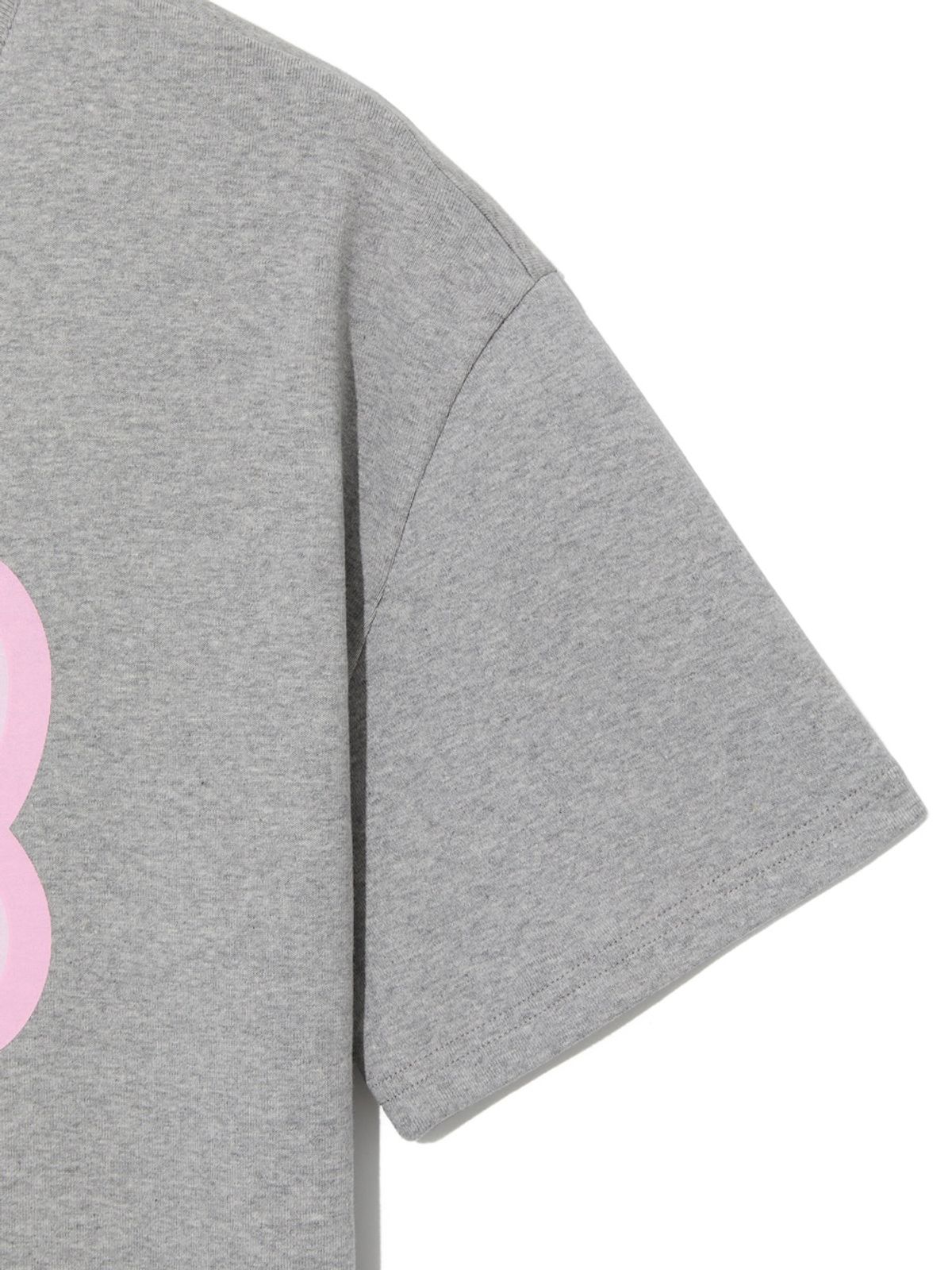 글로니(GLOWNY) GLOWNY X MY MELODY BIG BOW BOXY TEE (MELANGE GRAY)