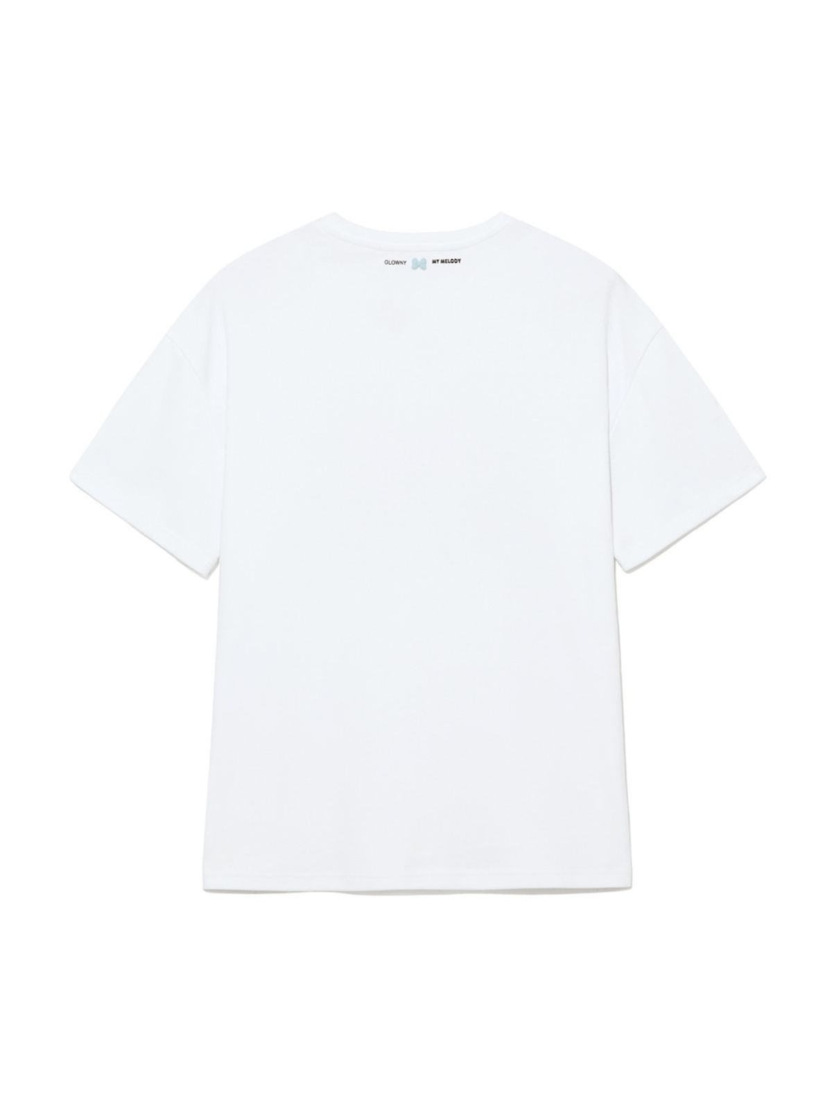 글로니(GLOWNY) GLOWNY X MY MELODY BIG BOW BOXY TEE (WHITE)