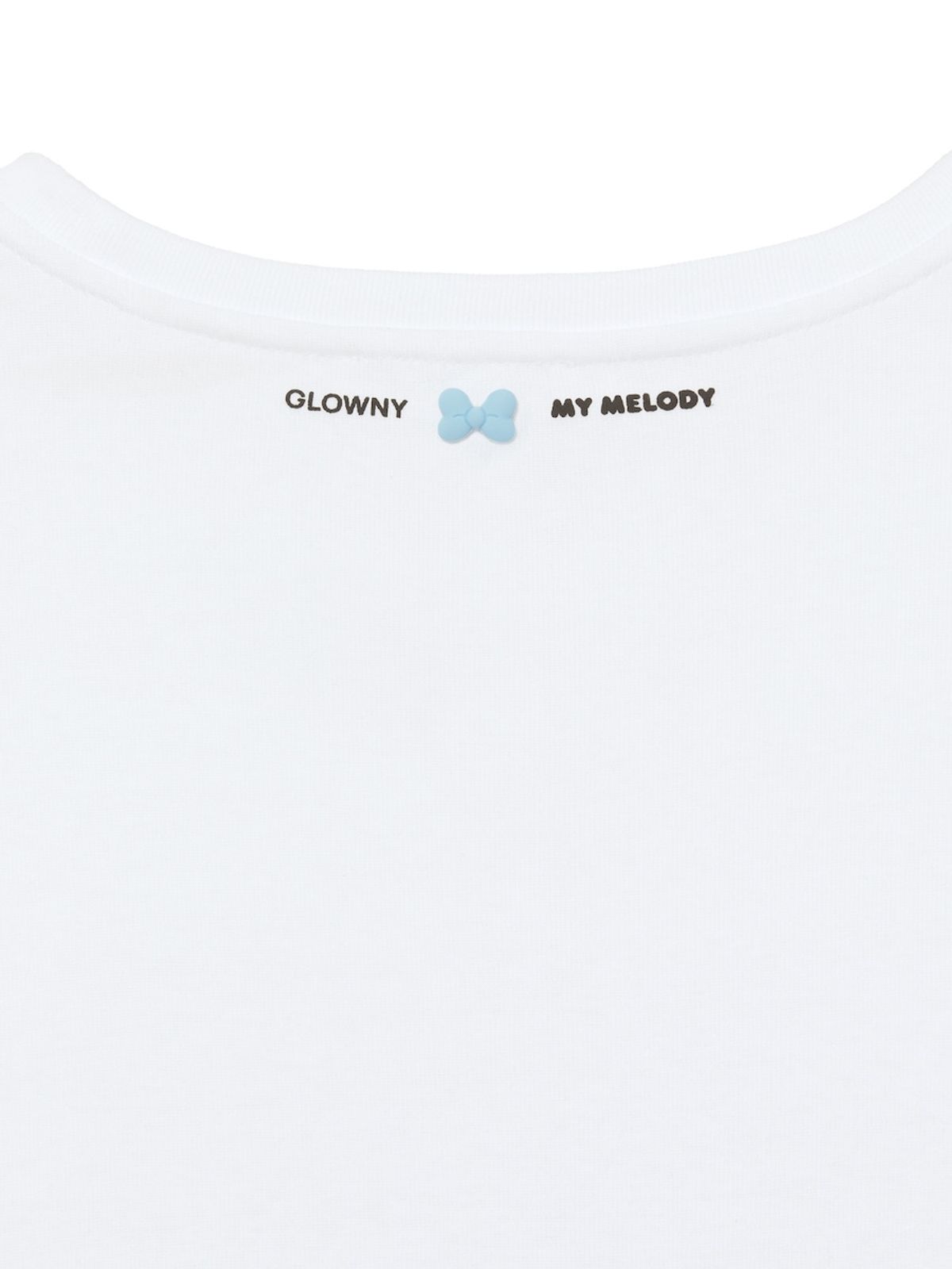 글로니(GLOWNY) GLOWNY X MY MELODY BIG BOW BOXY TEE (WHITE)