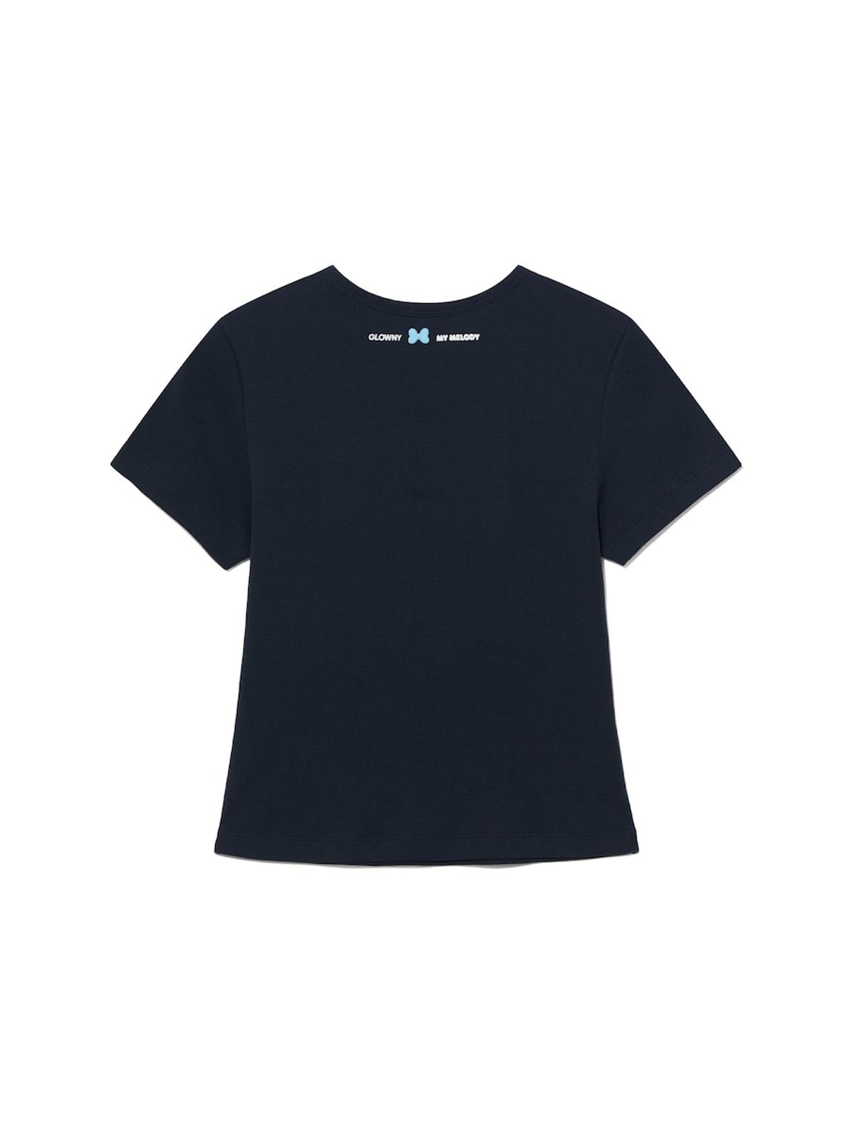 글로니(GLOWNY) GLOWNY X MY MELODY BABY TEE (NAVY)