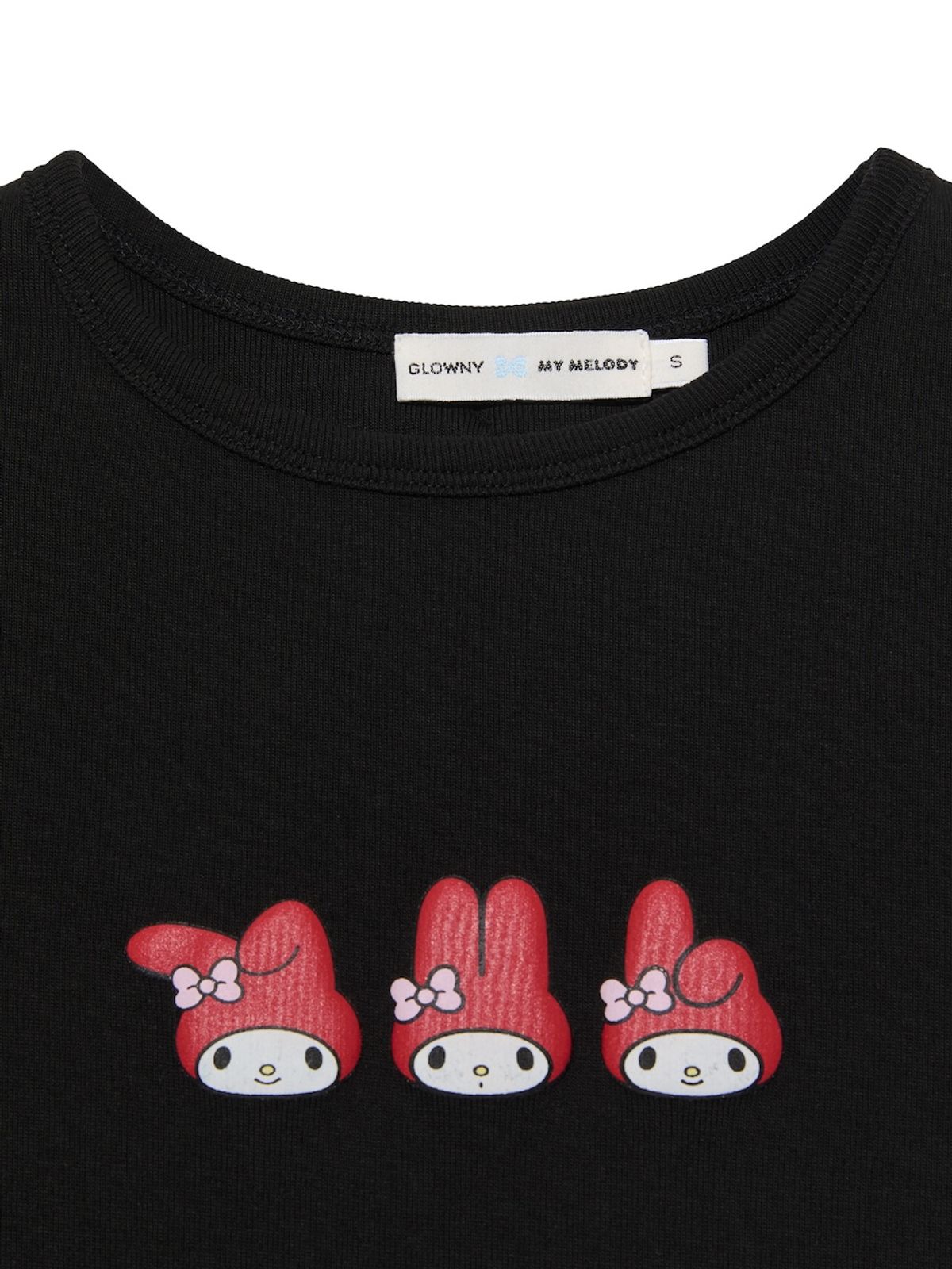 글로니(GLOWNY) GLOWNY X MY MELODY BABY TEE (BLACK)