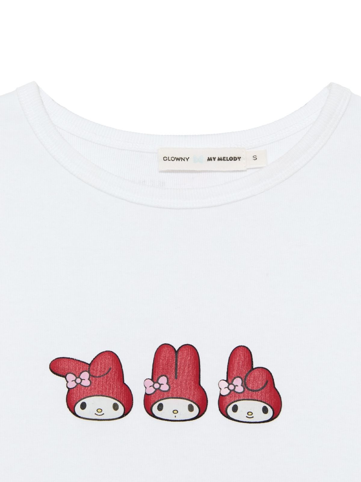 글로니(GLOWNY) GLOWNY X MY MELODY BABY TEE (WHITE)