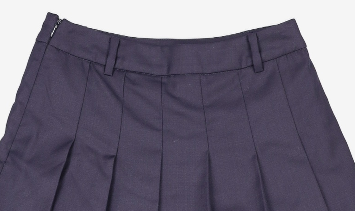라츠유(LOTSYOU) First-date Pleats Skirt Navy o/s