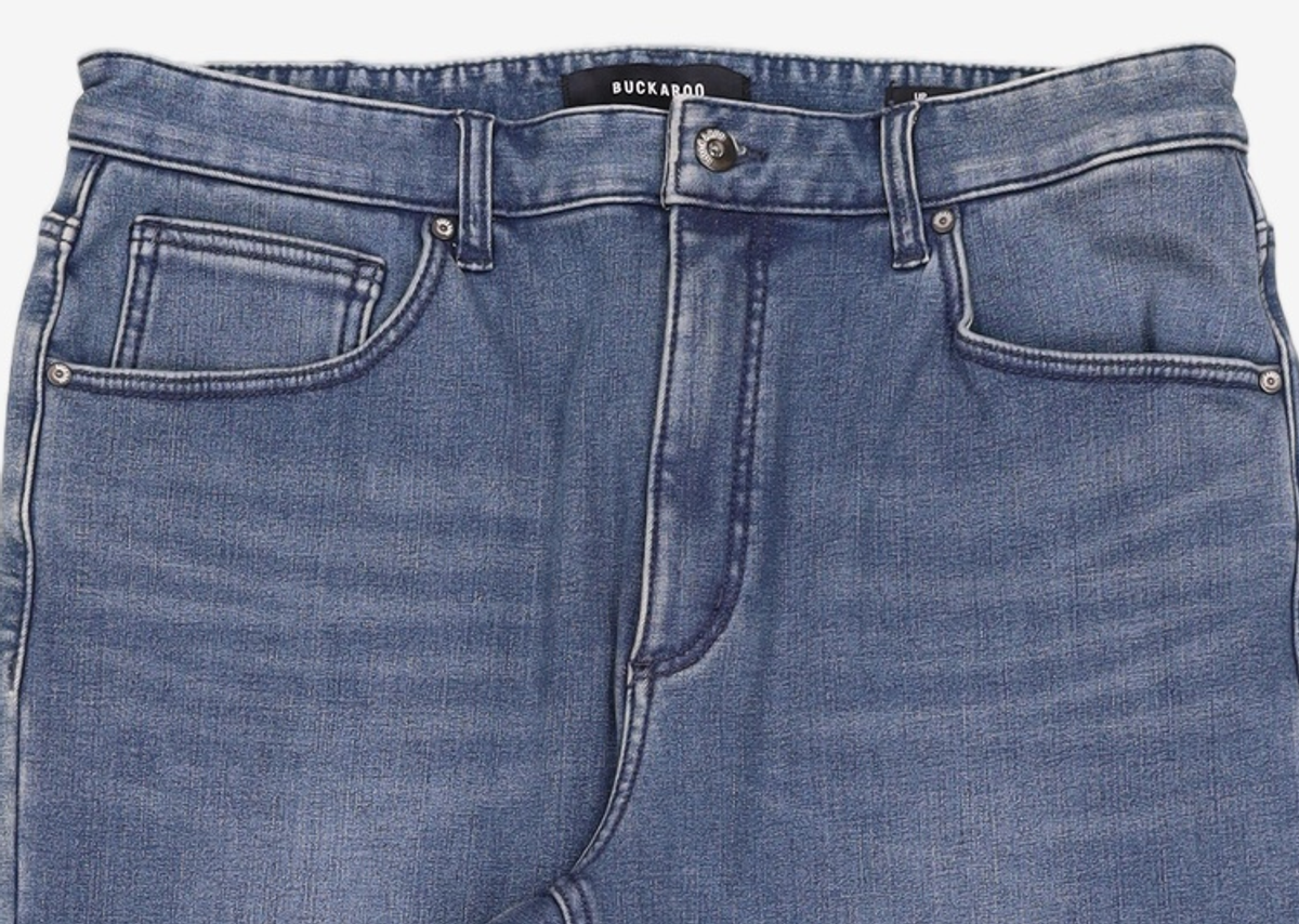 버커루(BUCKAROO) [HEATING JEAN] 남성 UP1 밍크본딩 데님(B234DP014P) 다크 인디고 34