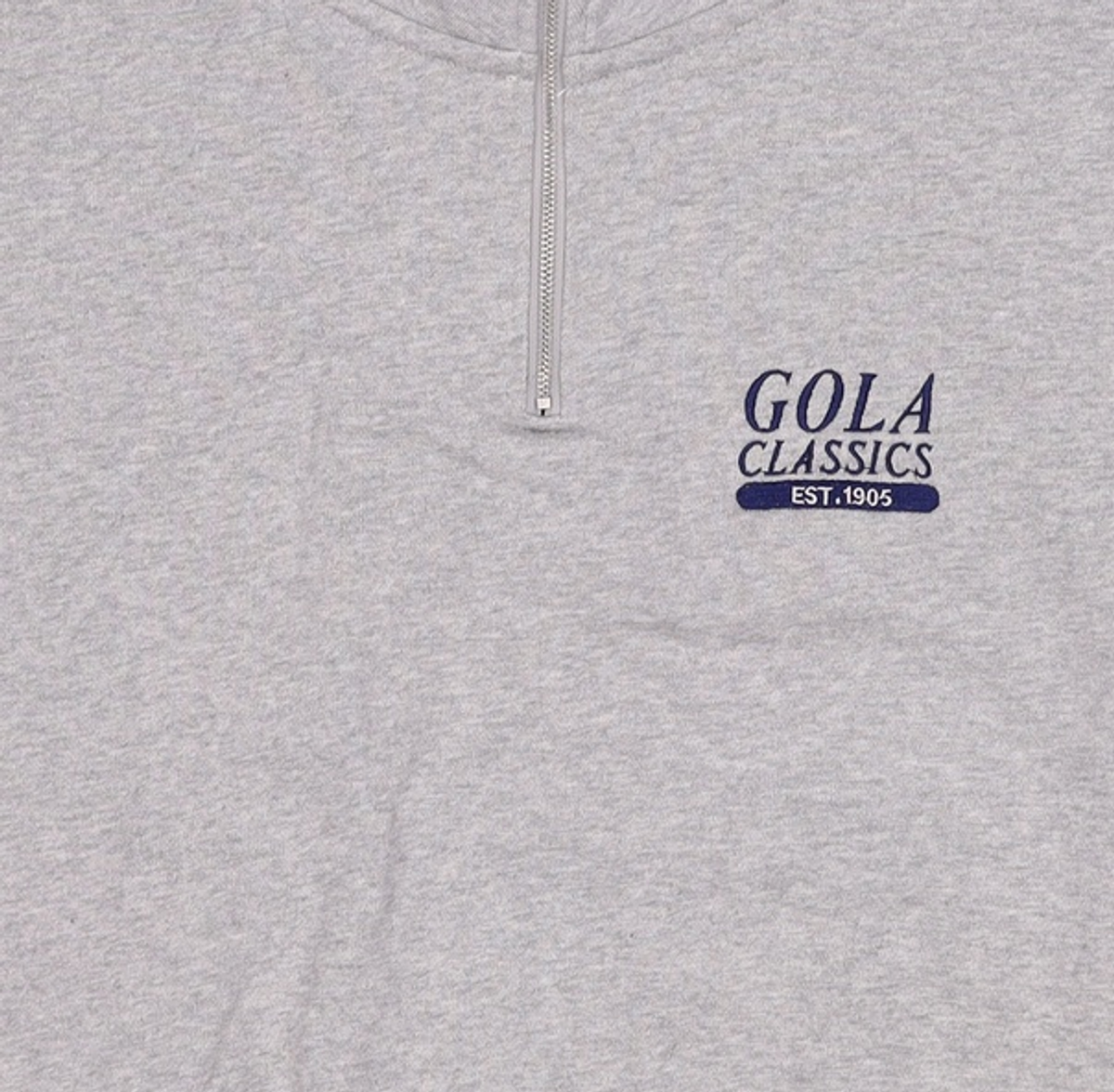 골라(GOLA) SERIF LOGO HALF ZIP SWEATSHIRTS [MELANGE] S